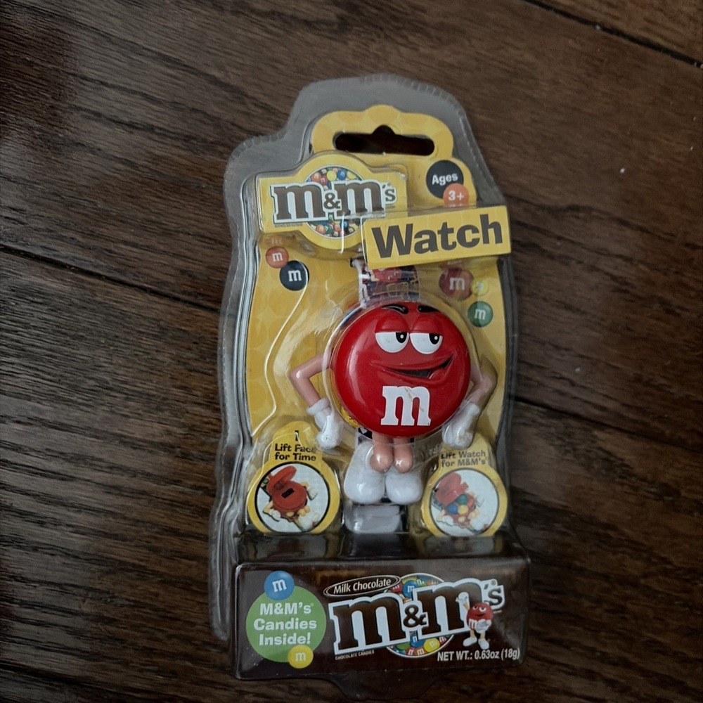 M&M's 2007 Collectible Red Character 3D Digital Wrist Watch NIB Y2K Novelty OS - Picture 4 of 7